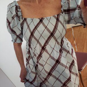 NWOT Hill House  Matilda Plaid Ellie Mini Dress